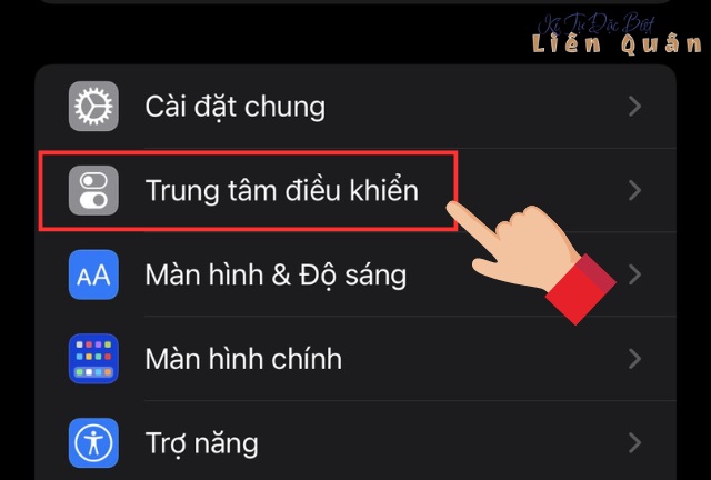 Chọn trung tâm điều khiển